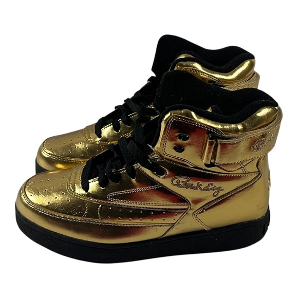 Ewing Athletics Other - Ewing Athletics 33 Hi Metallic Gold High Top Sneakers Men's Size 10